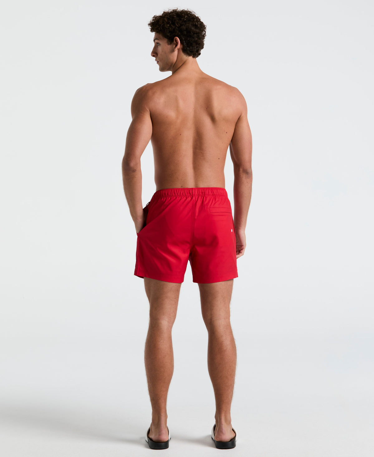 5" Box Solid Swim Short