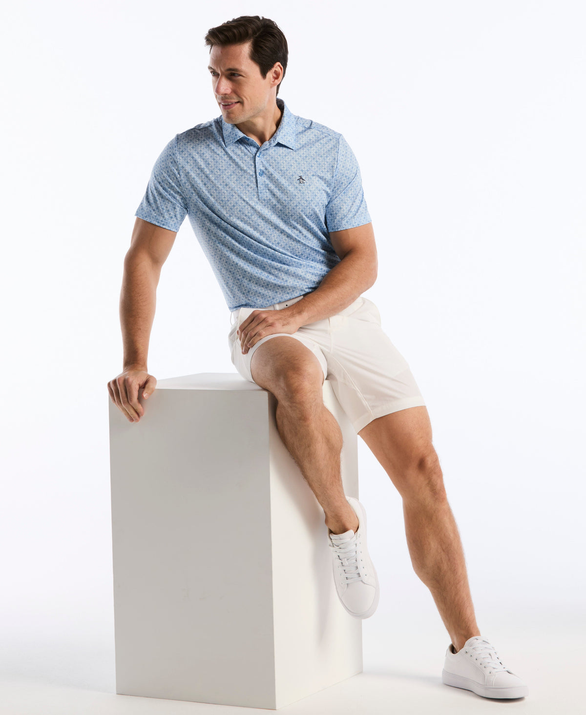 Neo Abstract Geo Golf Polo