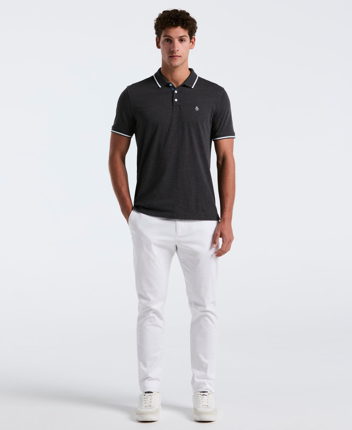 Pique Contrast Tipping Polo
