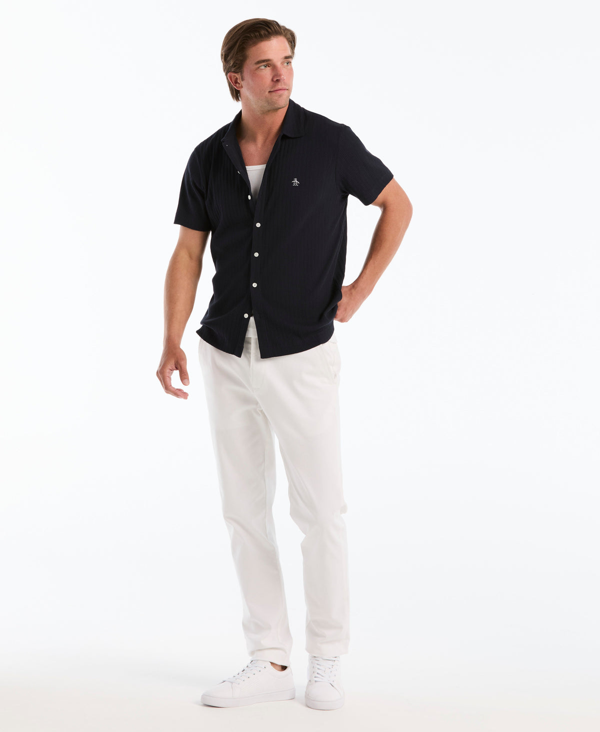 Raised Rib Knit Shirt