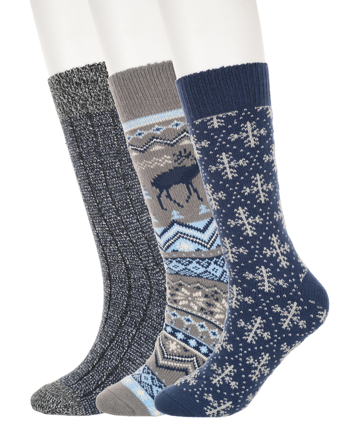 3 Pack Winter Snowflake Sock