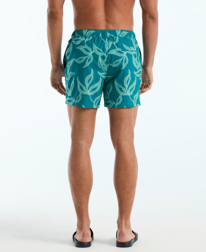 5" All-Over Leaves Swim Short