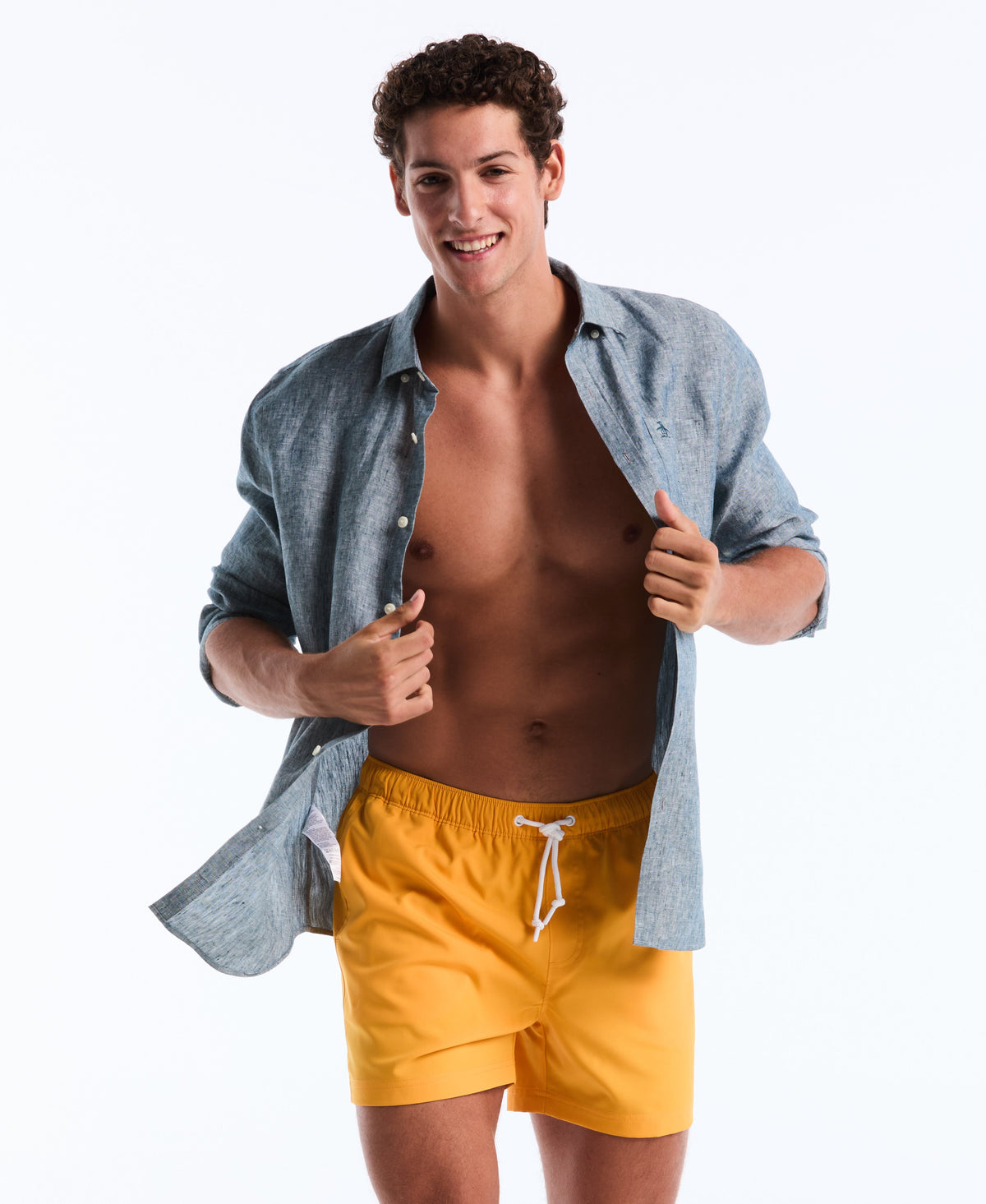 5" Box Solid Swim Short