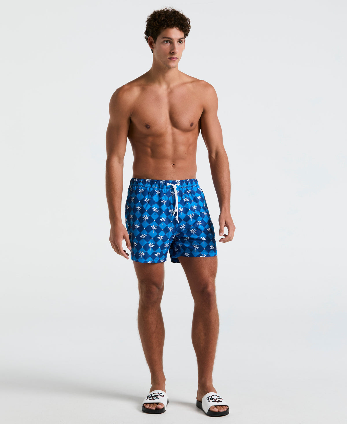 5" Palm Tile Swim Short