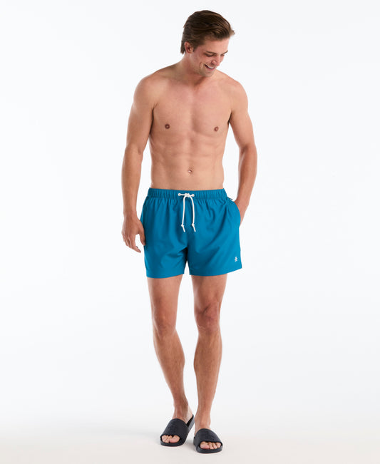 5" Solid Stretch Swim Short