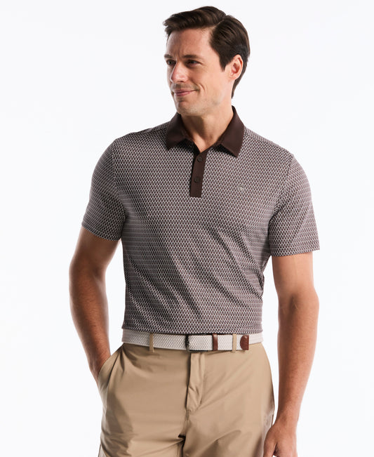 All-Over Novelty Geo Golf Polo