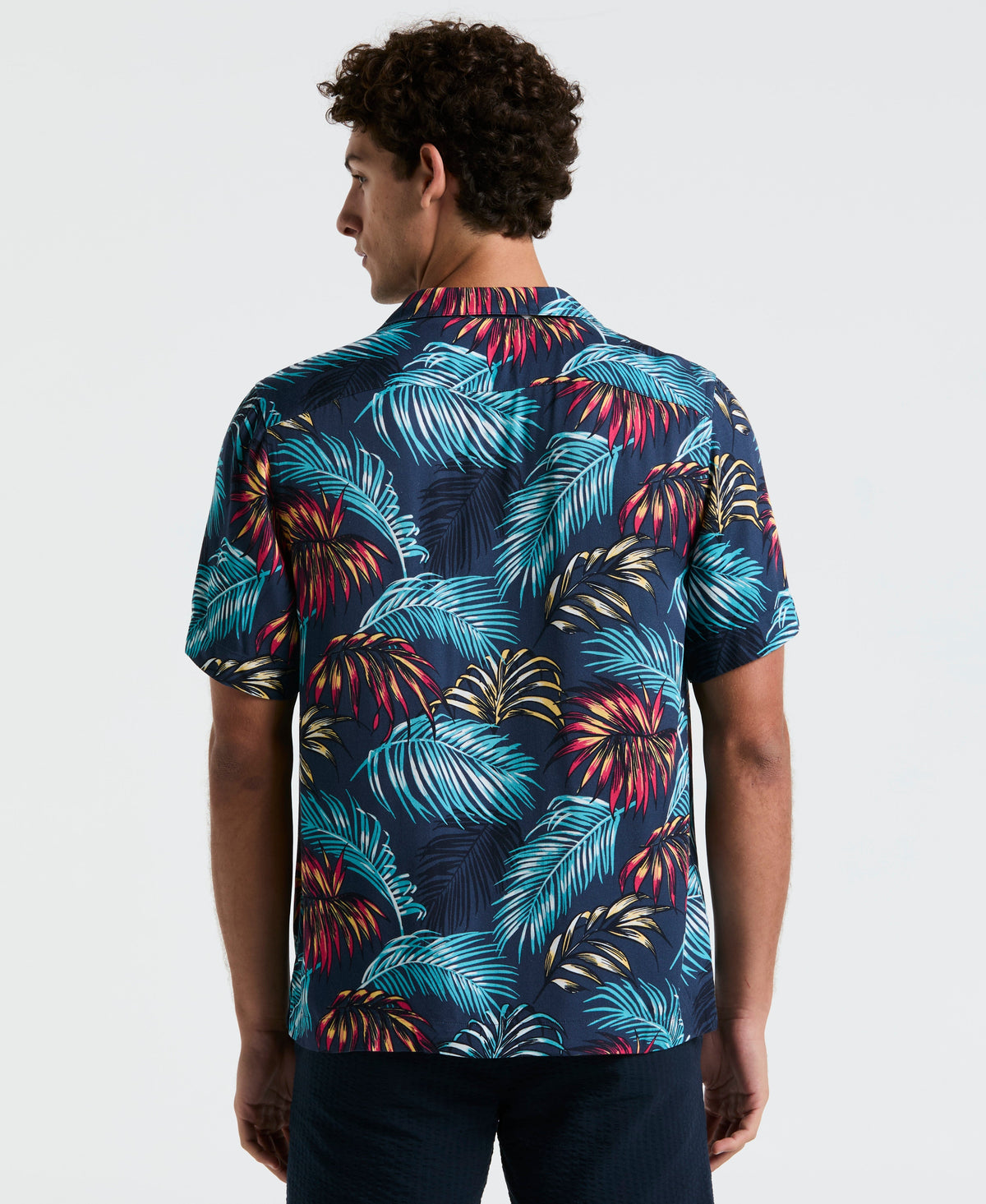 All-Over Palm Leaf Camp Shirt