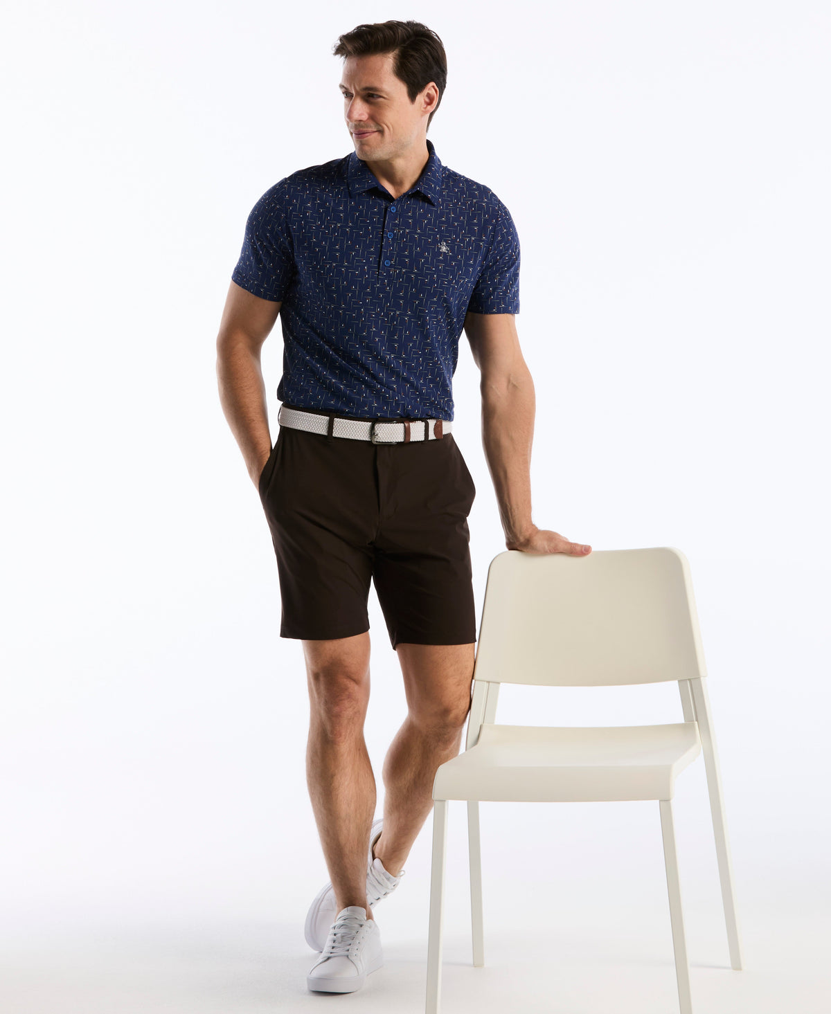 Archive Abstract Novelty Golf Polo