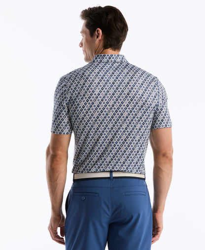 Batik Cocktail Print Polo