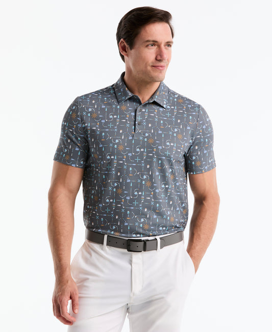 Beer Pong Geo Golf Polo