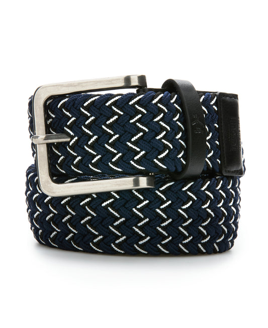 Braided Woven Stripe Golf Belt