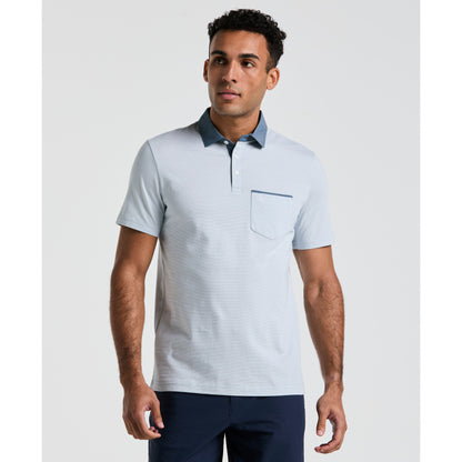 Chambray Stripe Polo