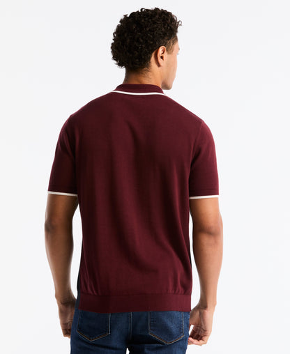 Colorblock Sweater Polo