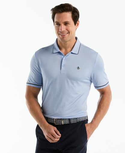 Contrast Tipping Solid Golf Polo