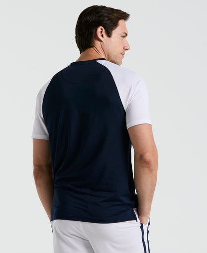 Core Blocked Performance Tennis Tee