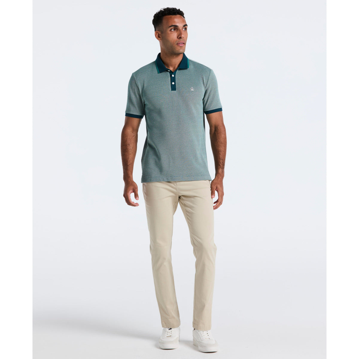 Cotton Tricolor Pique Polo