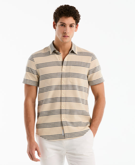 Dobby Striped Cotton Shirt