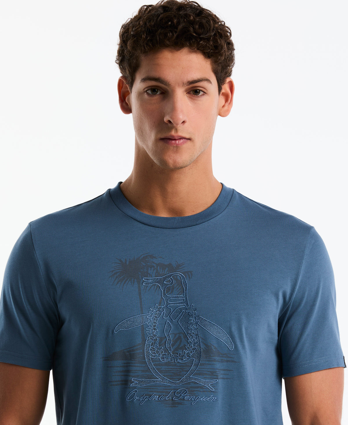 Embroidered Lei Graphic Jersey Tee