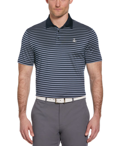 Heritage Stripe Contrast Collar Golf Polo