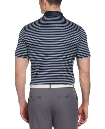 Heritage Stripe Contrast Collar Golf Polo