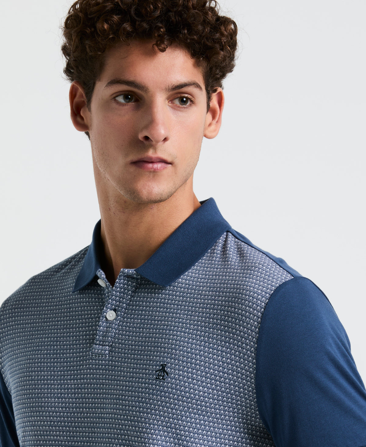 Jacquard Mini Geo Jersey Polo