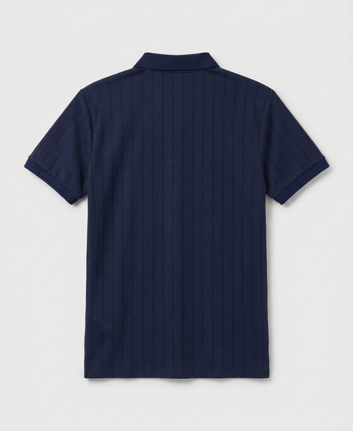 Jacquard Textured Button-Up Polo