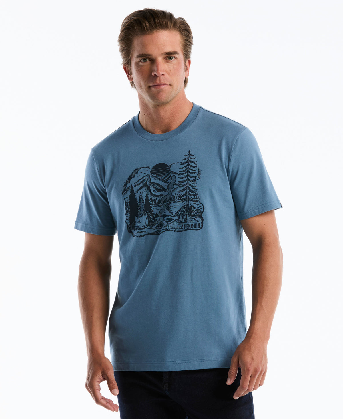 Lakeside Scene Graphic Tee