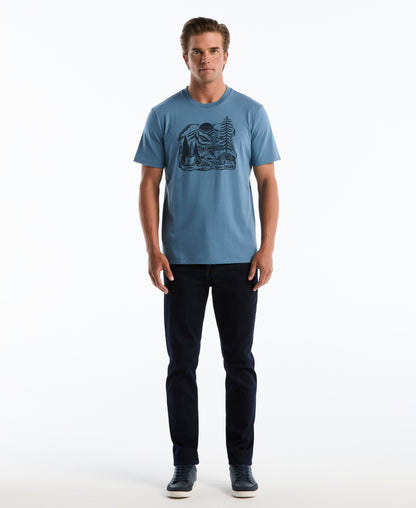 Lakeside Scene Graphic Tee