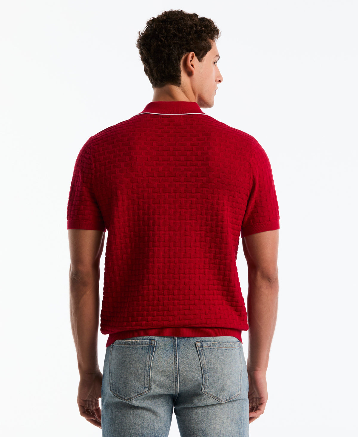 Links Quarter Zip Sweater Polo