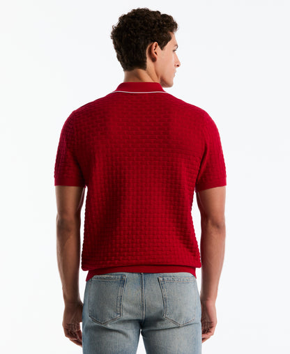 Links Quarter Zip Sweater Polo