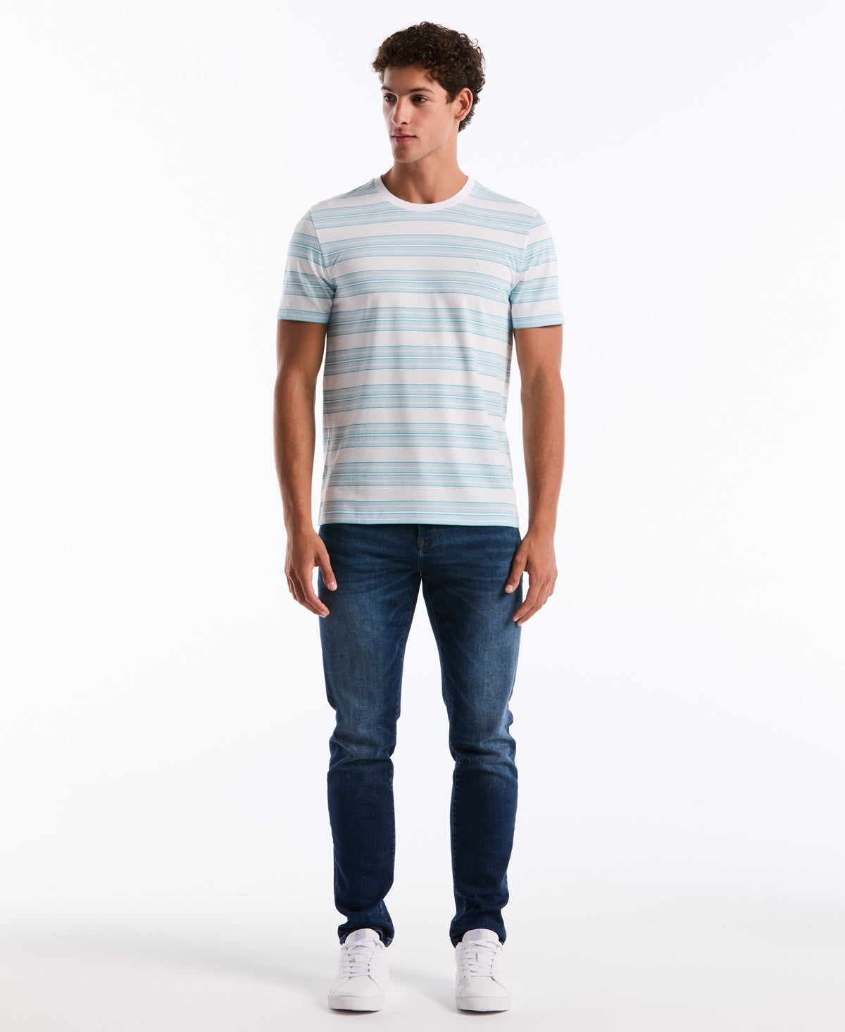 Multi-Striped Jersey Tee