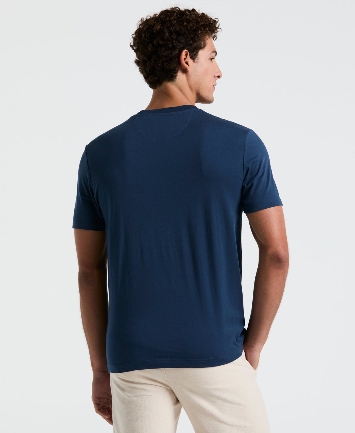 Multiscallop Woven Pocket Tee