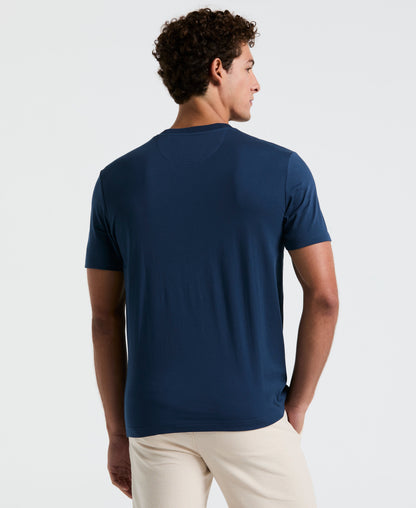 Multiscallop Woven Pocket Tee