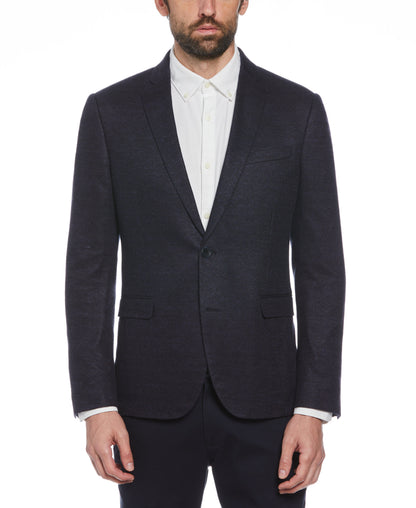 Navy Knit Blazer