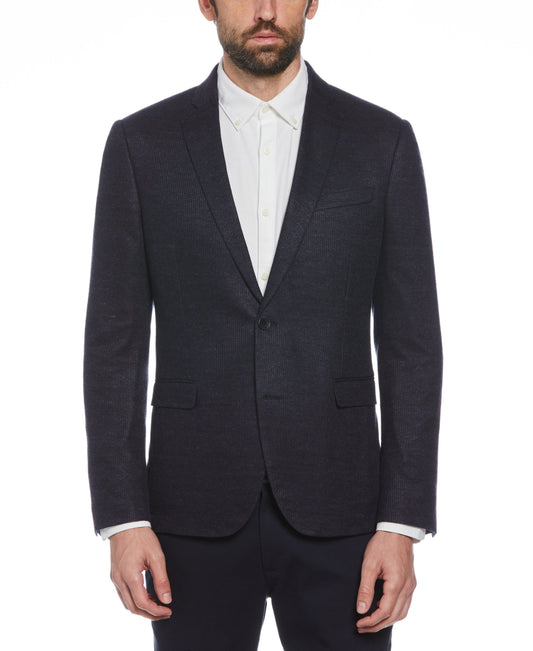 Navy Knit Blazer
