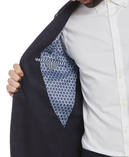 Navy Knit Blazer