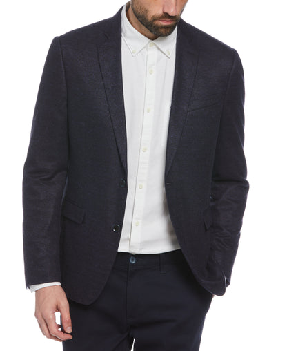 Navy Knit Blazer