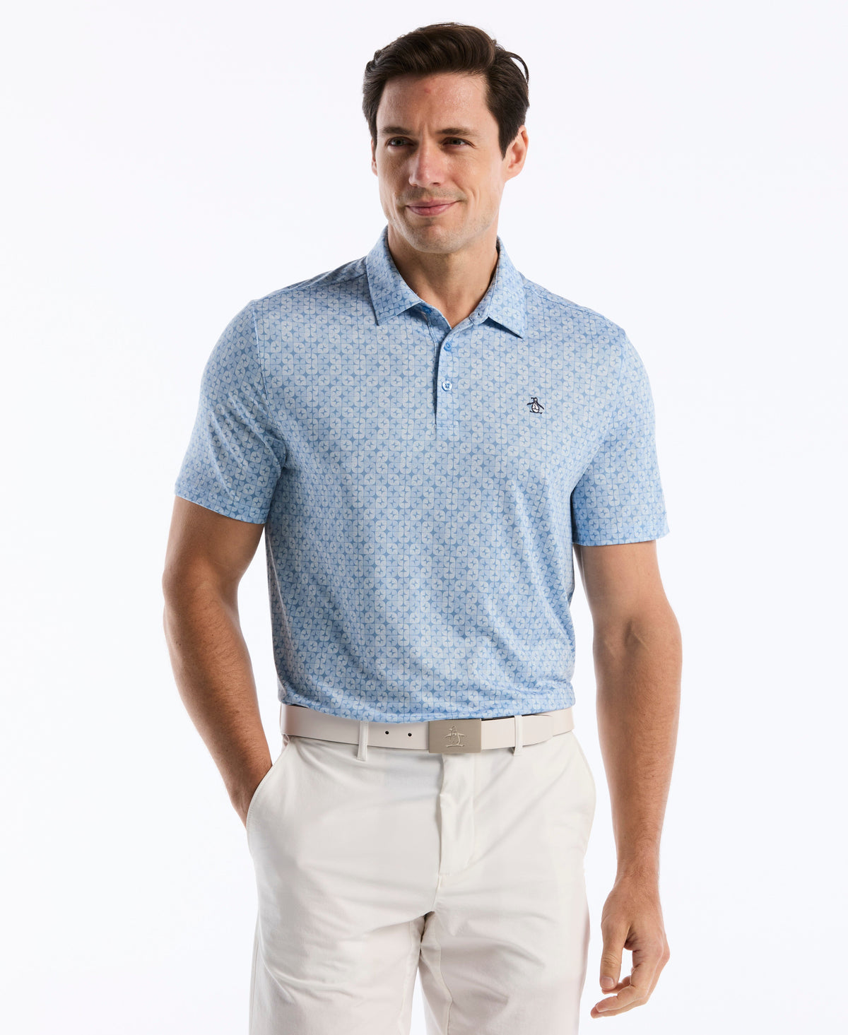Neo Abstract Geo Golf Polo