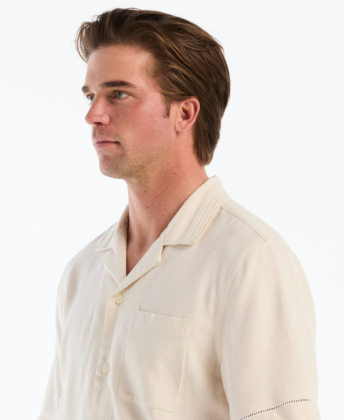 Novelty Print Camp Collar Shirt