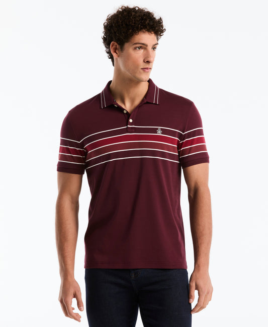 Organic Cotton Engineered Chest Stripe Polo