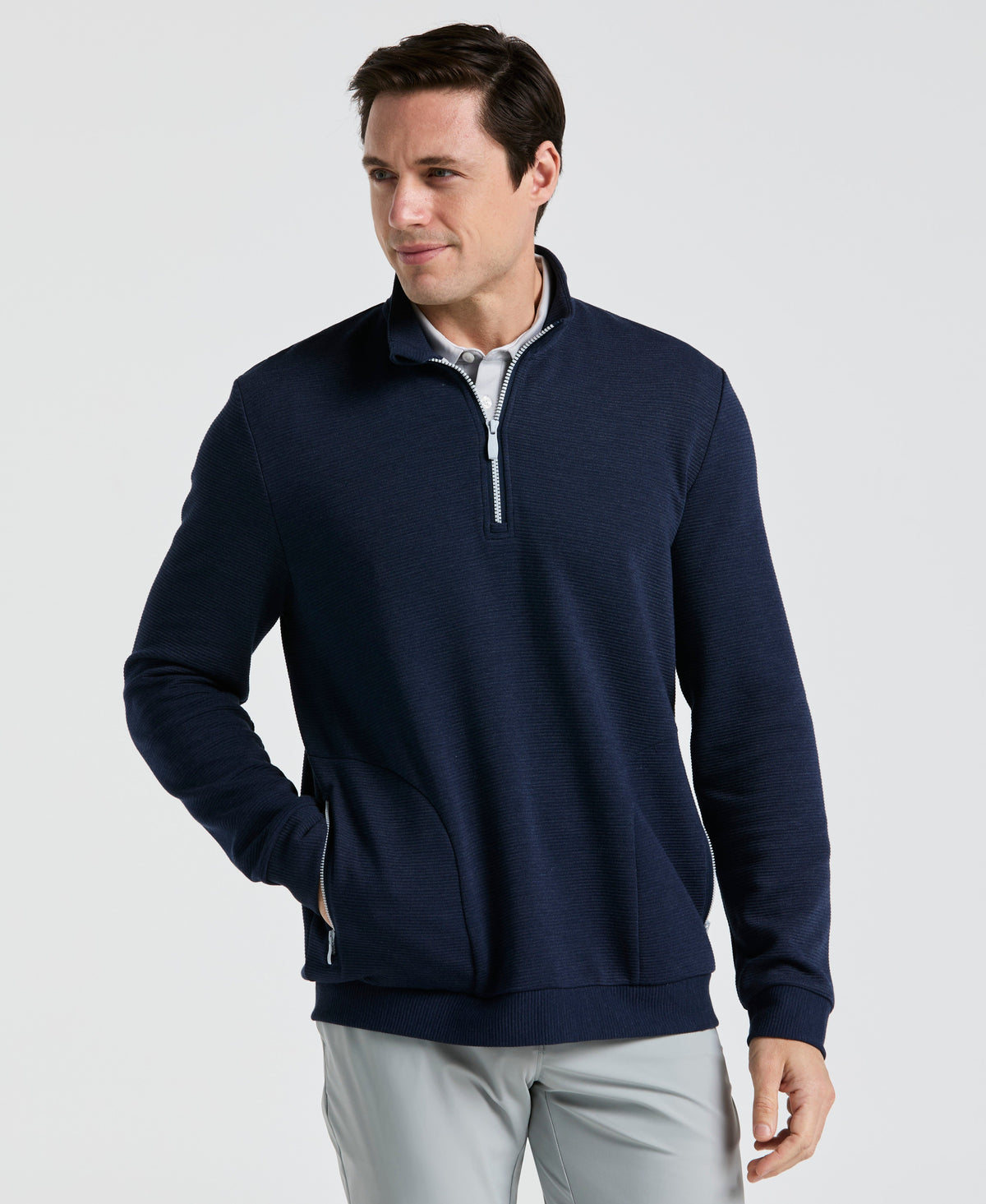 Quarter Zip Ottoman Jacket