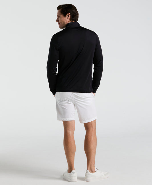 Quarter Zip Striped Golf Pull-Over