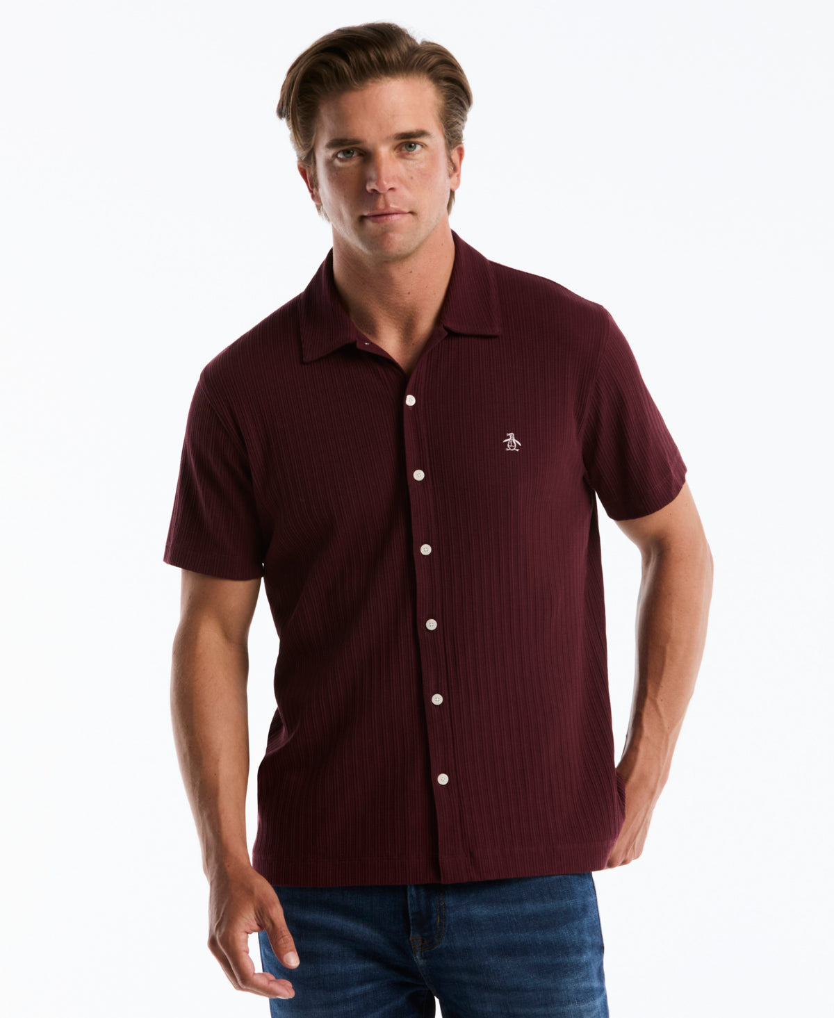 Raised Rib Knit Shirt