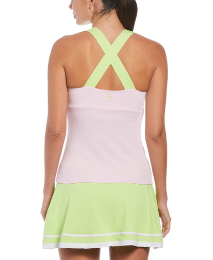 Ribbed Criss Cross Tennis Tank Top