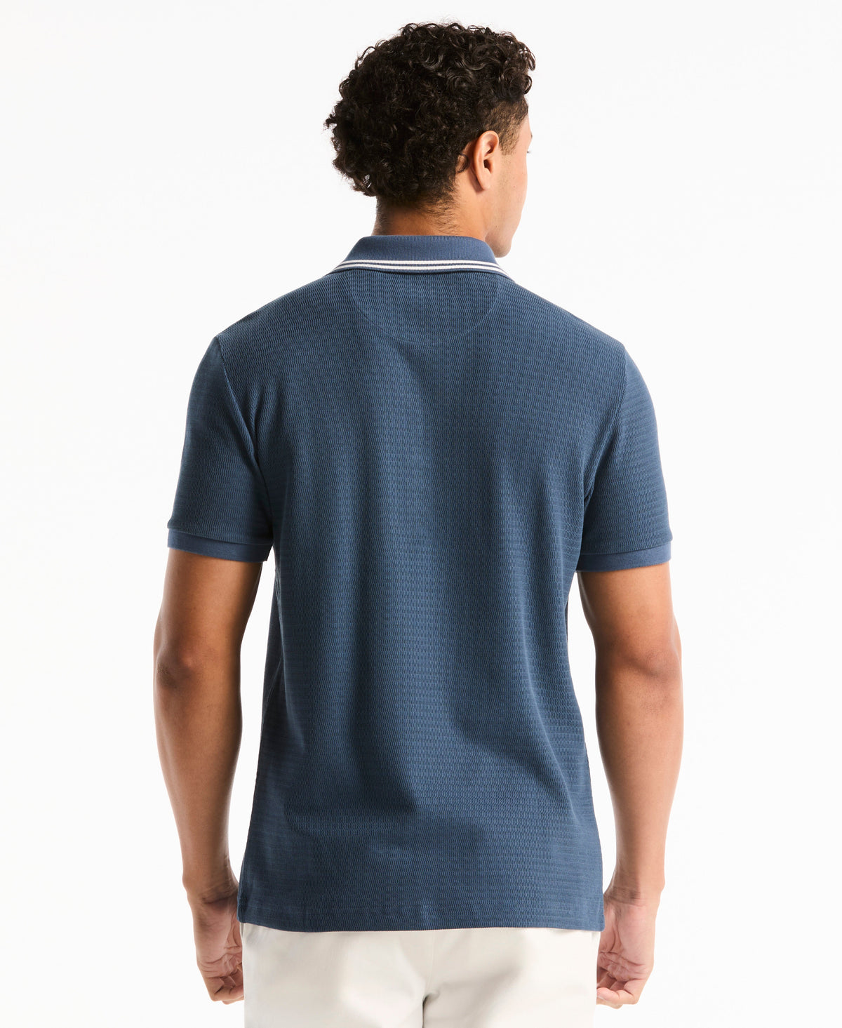 S-Twist Jacquard Tipped Polo
