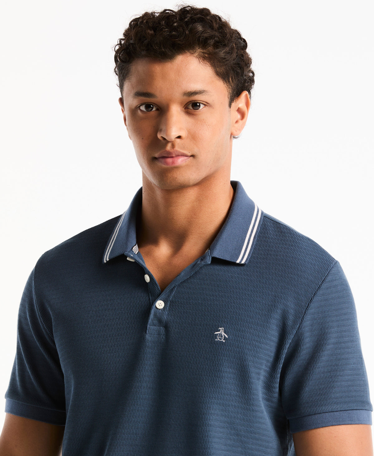 S-Twist Jacquard Tipped Polo