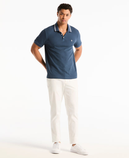 S-Twist Jacquard Tipped Polo