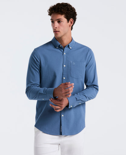 Seersucker Long Sleeve Shirt