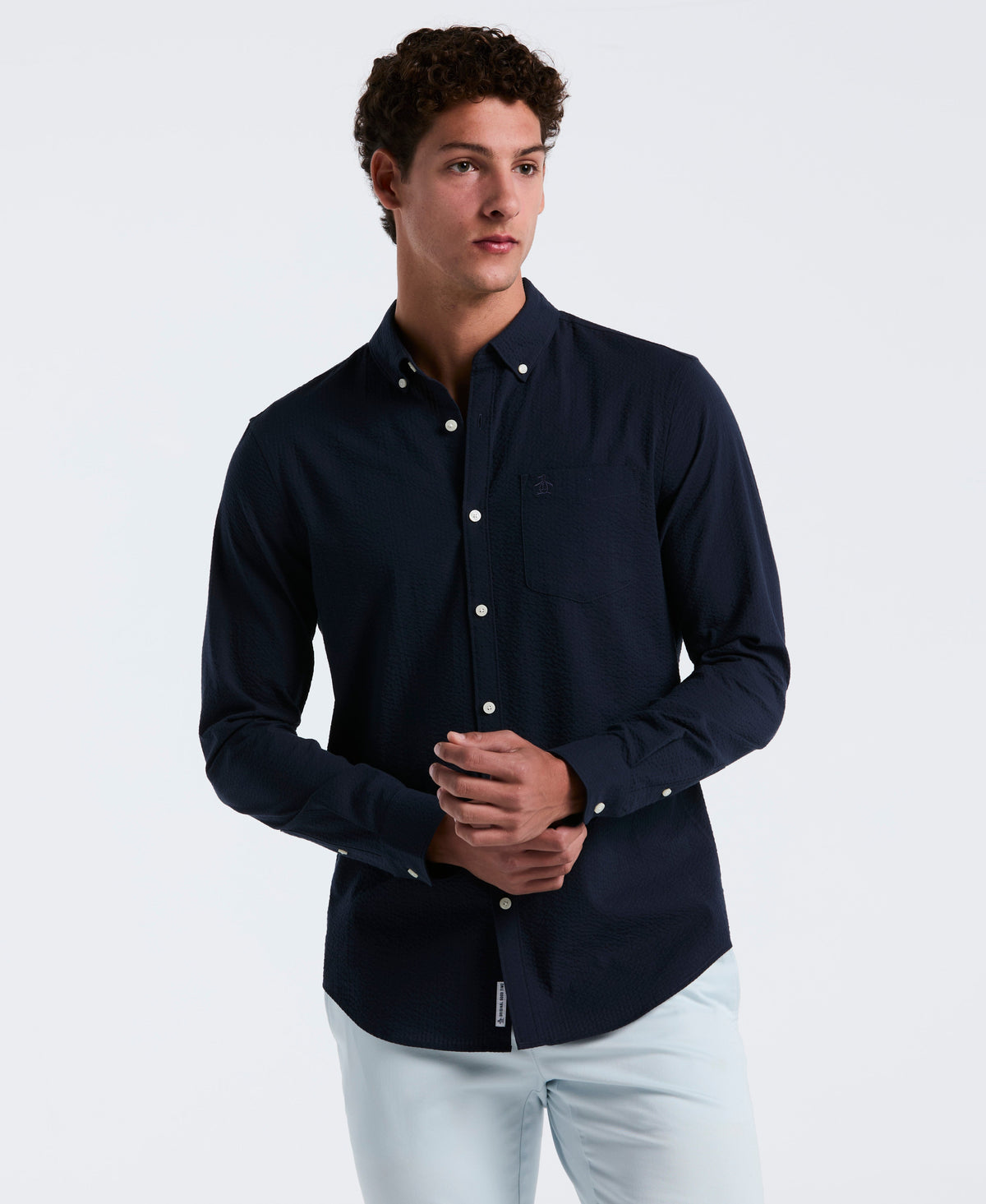 Seersucker Long Sleeve Shirt