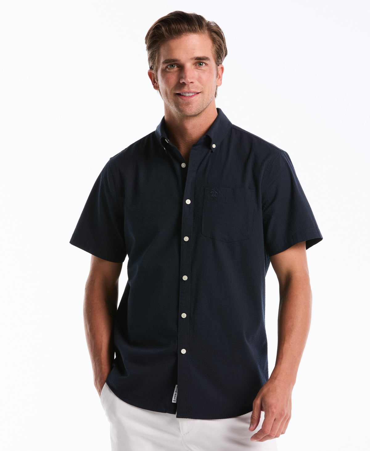 Seersucker Short Sleeve Shirt